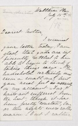 Letter, 15 July 1878
