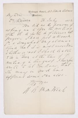 Letter, 26 July 1882