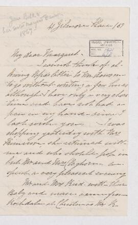 Letter, 1867