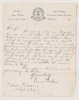Letter, January 1877
