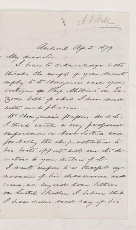 Letter, 2 April 1879