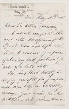 Letter, 14 May 1896