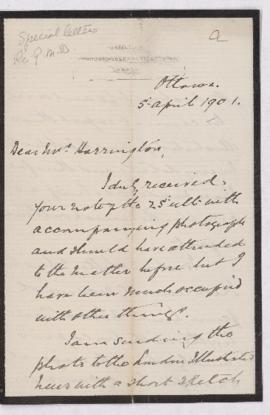 Letter, 5 April 1901