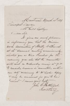 Letter, 10 March 1879