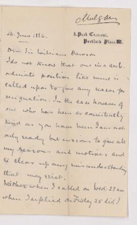 Letter, 26 June 1886