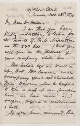 Letter, 28 November 1870