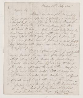 Letter, 28 July 1845