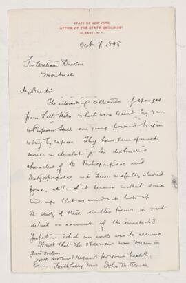 Letter, 7 October 1898