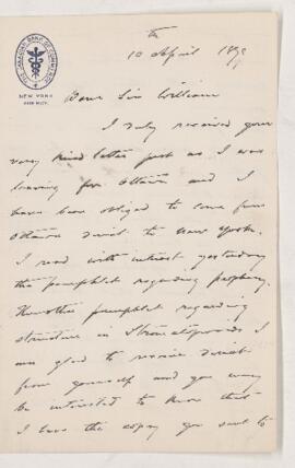 Letter, 10 April 1899