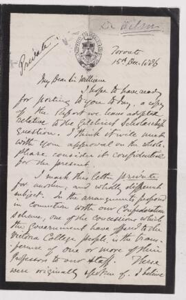 Letter, 15 December 1886
