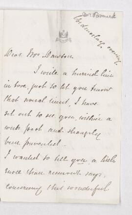 Letter from Katherine Vanneck