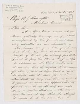 Letter from Chas.A. Bunting to B.J. Harrington.
