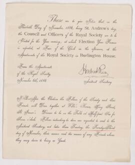 Letter, 6 November 1886