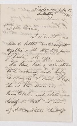 Letter, 18 July 1868