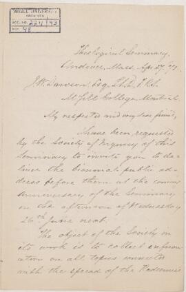 Letter, 27 April 1872