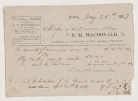 Account, 23 May 1857