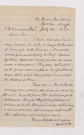 Letter, 27 July 1880
