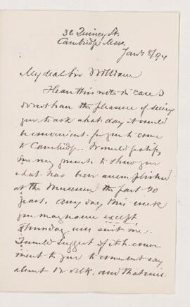 Letter, 8 January 1894