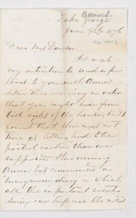 Letter, 9 June 1876