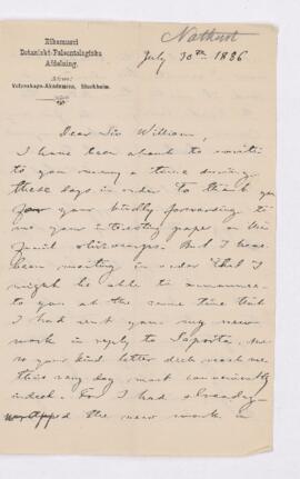 Letter, 30 July 1886