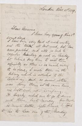 Letter, 21 November 1869