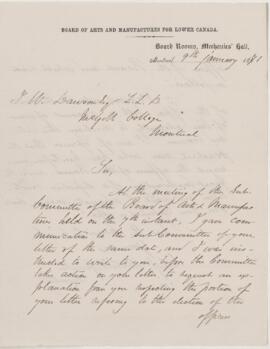 Letter, 9 January 1871