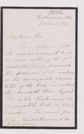 Letter, 6 August 1881