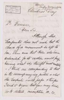 Letter from Llewlyn M. Lewis