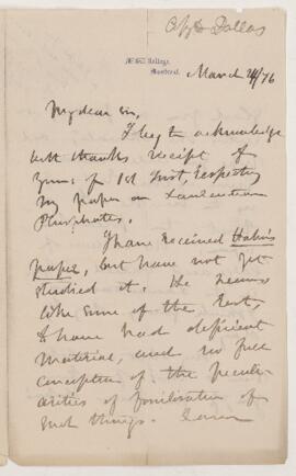 Letter, 24 March 1876