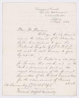 Letter, 5 September 1882