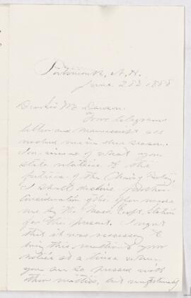 Letter, 28 June 1888
