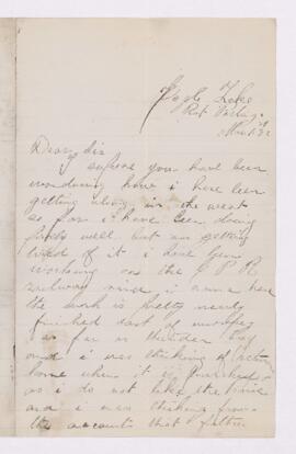 Letter, 1 March 1882
