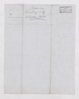Account, 10 October 1850