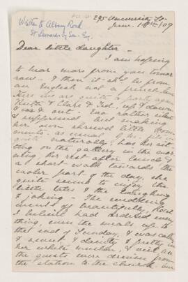 Letter, 18 June 1909