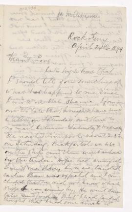 Letter, 24 April 1894