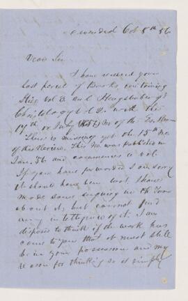 Letter, 8 October 1856