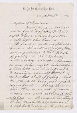 Letter, 27 September 1882