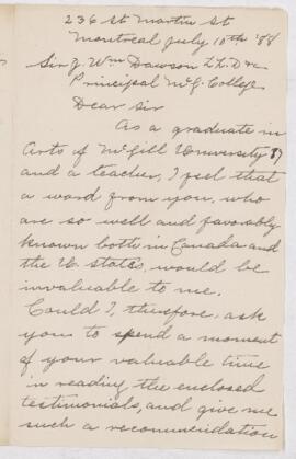 Letter, 10 July 1888