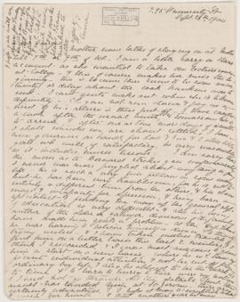 Letter, 28 September 1900