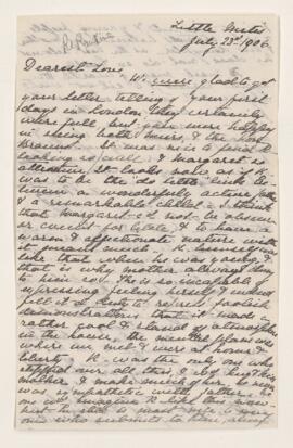 Letter, 23 July 1906