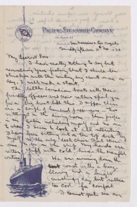 Letter, 10 November 1929