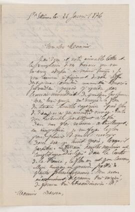 Letter, 24 January 1876