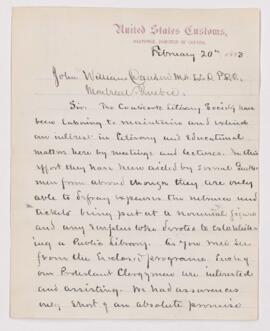 Letter, 20 February 1883
