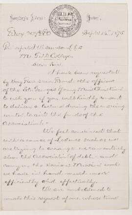 Letter, 14 September 1875