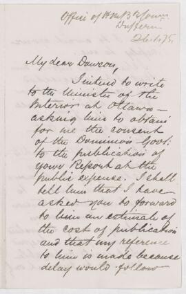 Letter, 1 February 1875