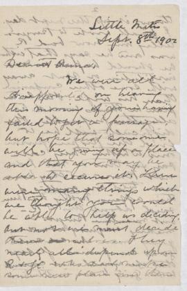 Letter, 8 September 1902