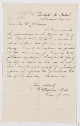 Letter, 26 May 1888