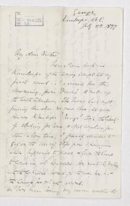 Letter, 22 July 1877