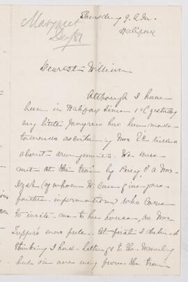 Letter,   1882