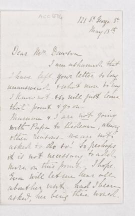Letter, 13 May